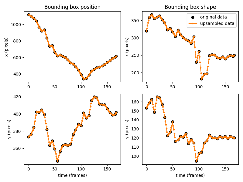 Bounding box position, Bounding box shape